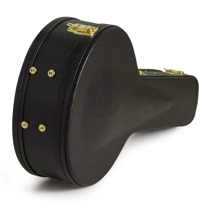 Koda Banjo Case, 19 Fret Banjo Arch Top Wooden Case, 7mm plush interior. Brown & Black Available