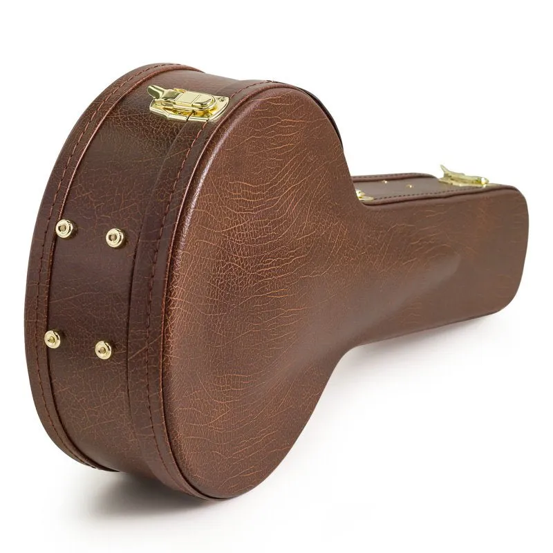 Koda Banjo Case, 19 Fret Banjo Arch Top Wooden Case, 7mm plush interior. Brown & Black Available