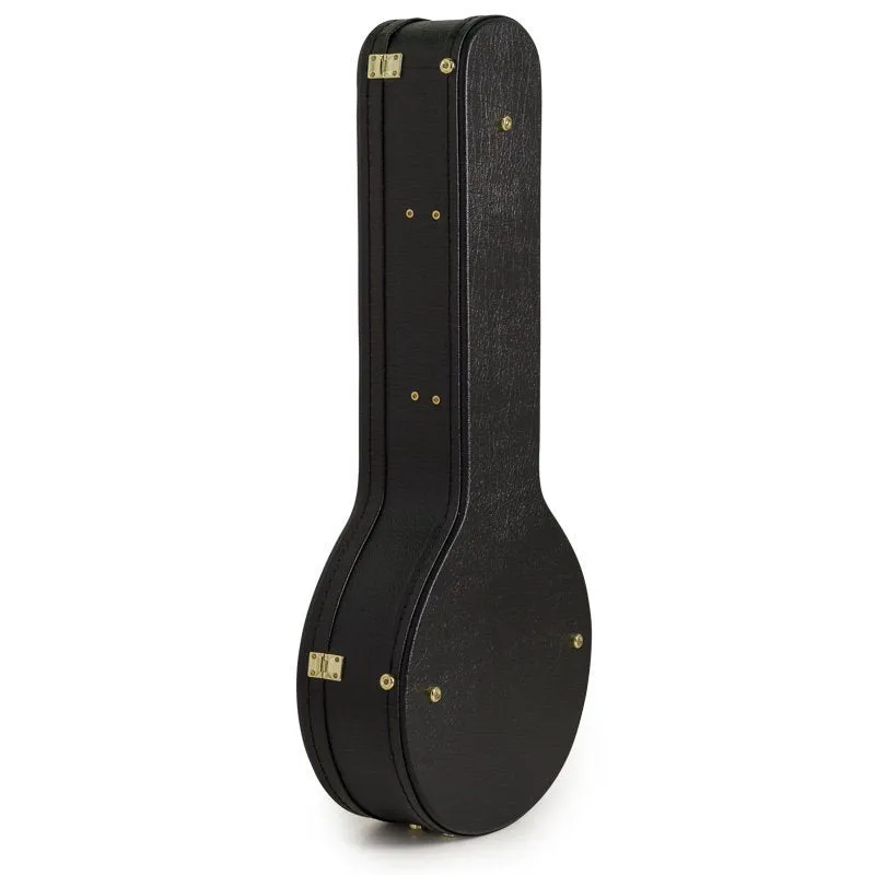 Koda Banjo Case, 19 Fret Banjo Arch Top Wooden Case, 7mm plush interior. Brown & Black Available