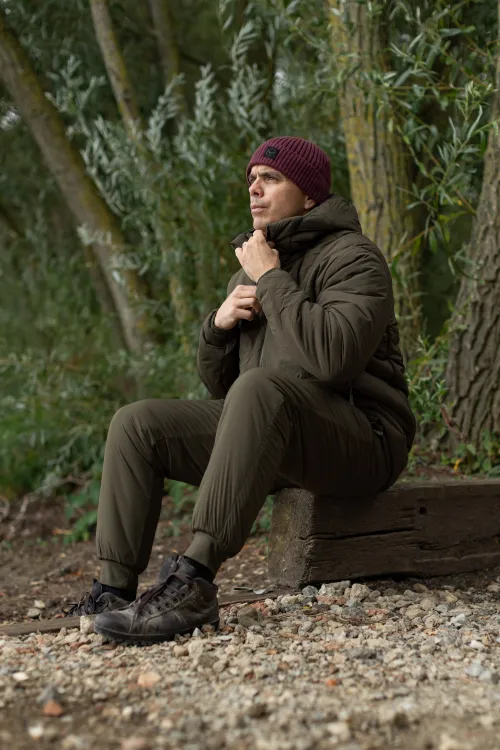 Korda Insulated Hooded Jacket - Dark Olive