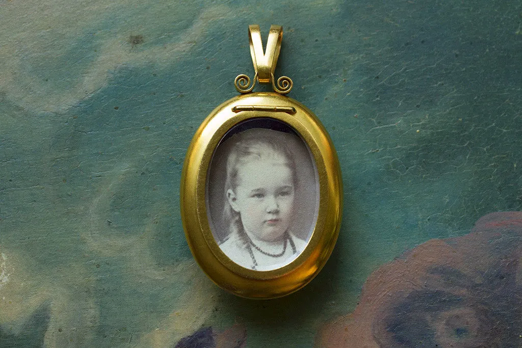 Large Victorian Opal and Diamond Locket