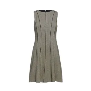 Lauren Ralph Lauren Houndstooth Tweed Wool Blend Dress sz 2