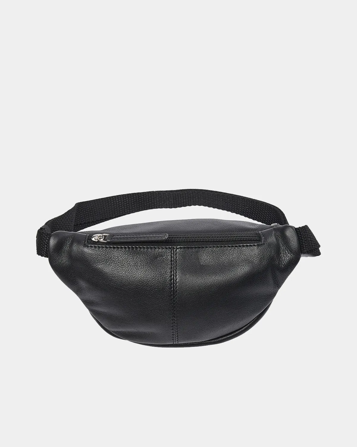 Leather bum bag - Black