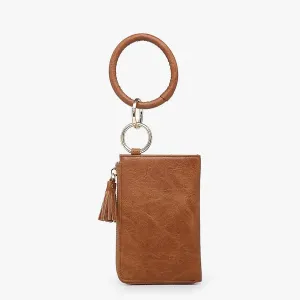 Liv Bangle Wristlet/Wallet-Brown