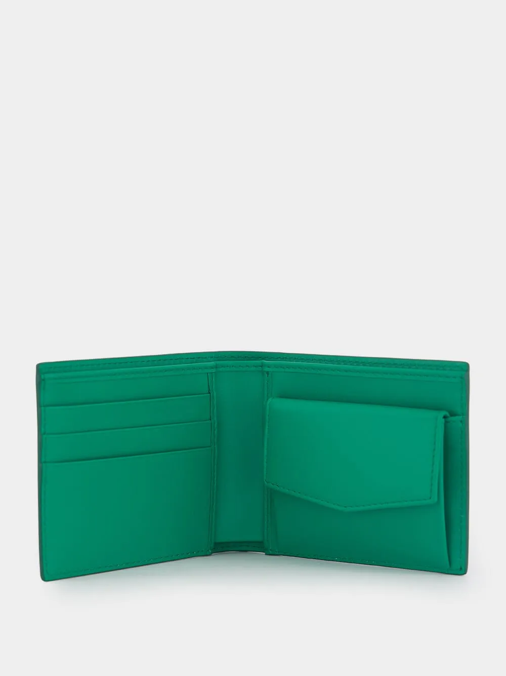 Logo-Print Leather Wallet