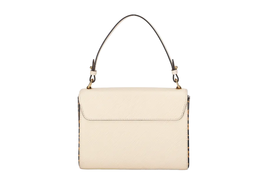 LOUIS VUITTON M53928 TWIST MM SIZE BEIGE JUNGLE PRINT EPI LEATHER GOLD HARDWARE WITH CHAIN