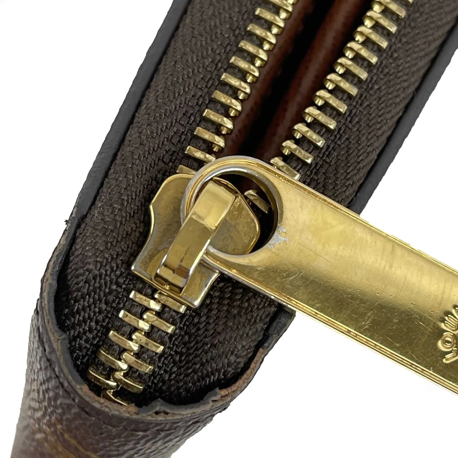 Louis Vuitton - Zippy Monogram - Brown / Tan Canvas Wallet FULL KIT