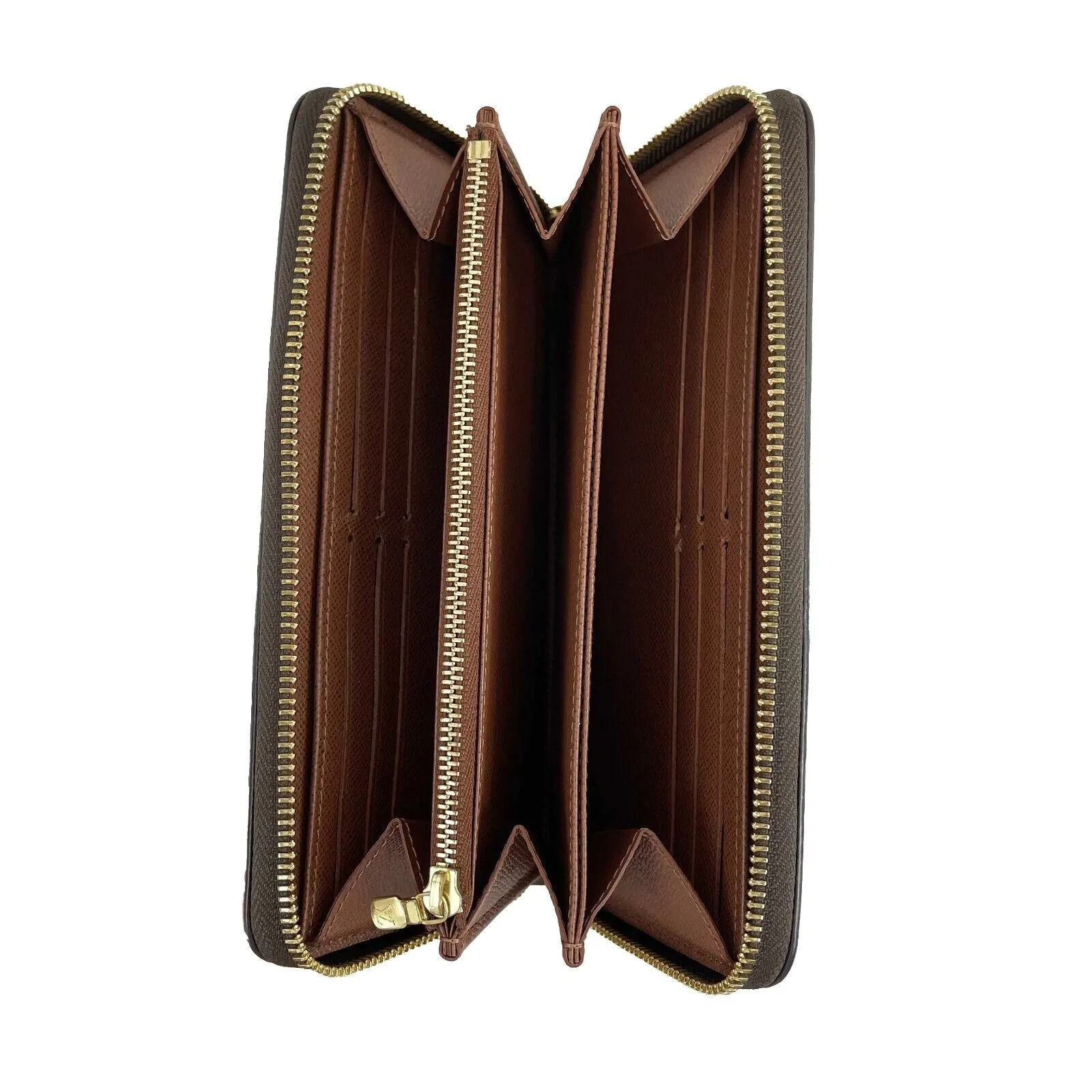 Louis Vuitton - Zippy Monogram - Brown / Tan Canvas Wallet FULL KIT
