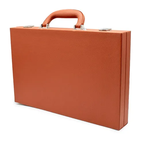 LPG Classics Leather Backgammon Set - Brown