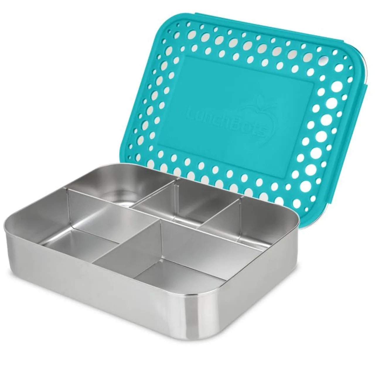 LunchBots Cinco Stainless Steel 5 Compartment Bento Box
