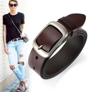 Luxury Adjustable Faux Leather Belt
