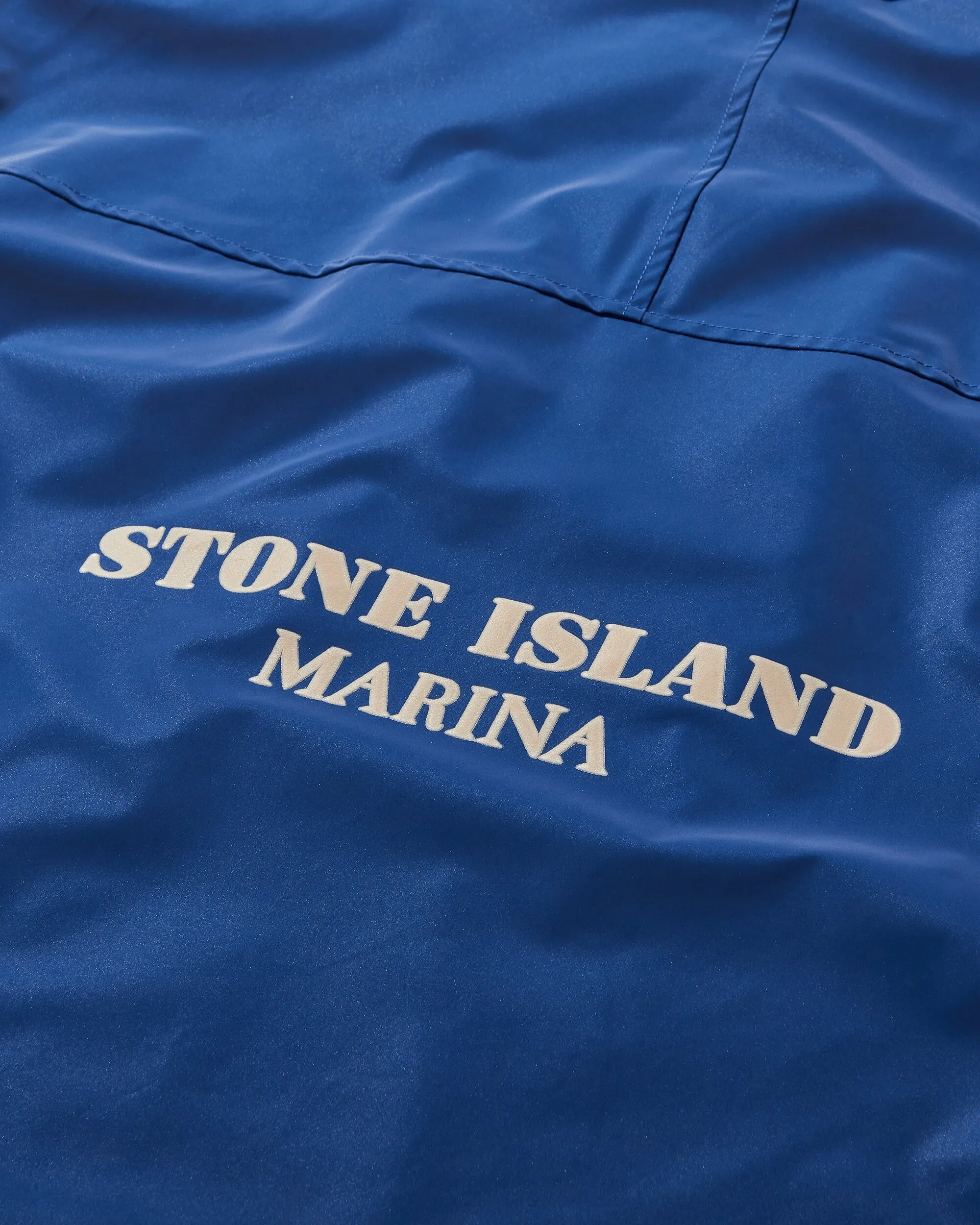 Marina Nylon Canvas Plated Reflective Jacket Bright Blue
