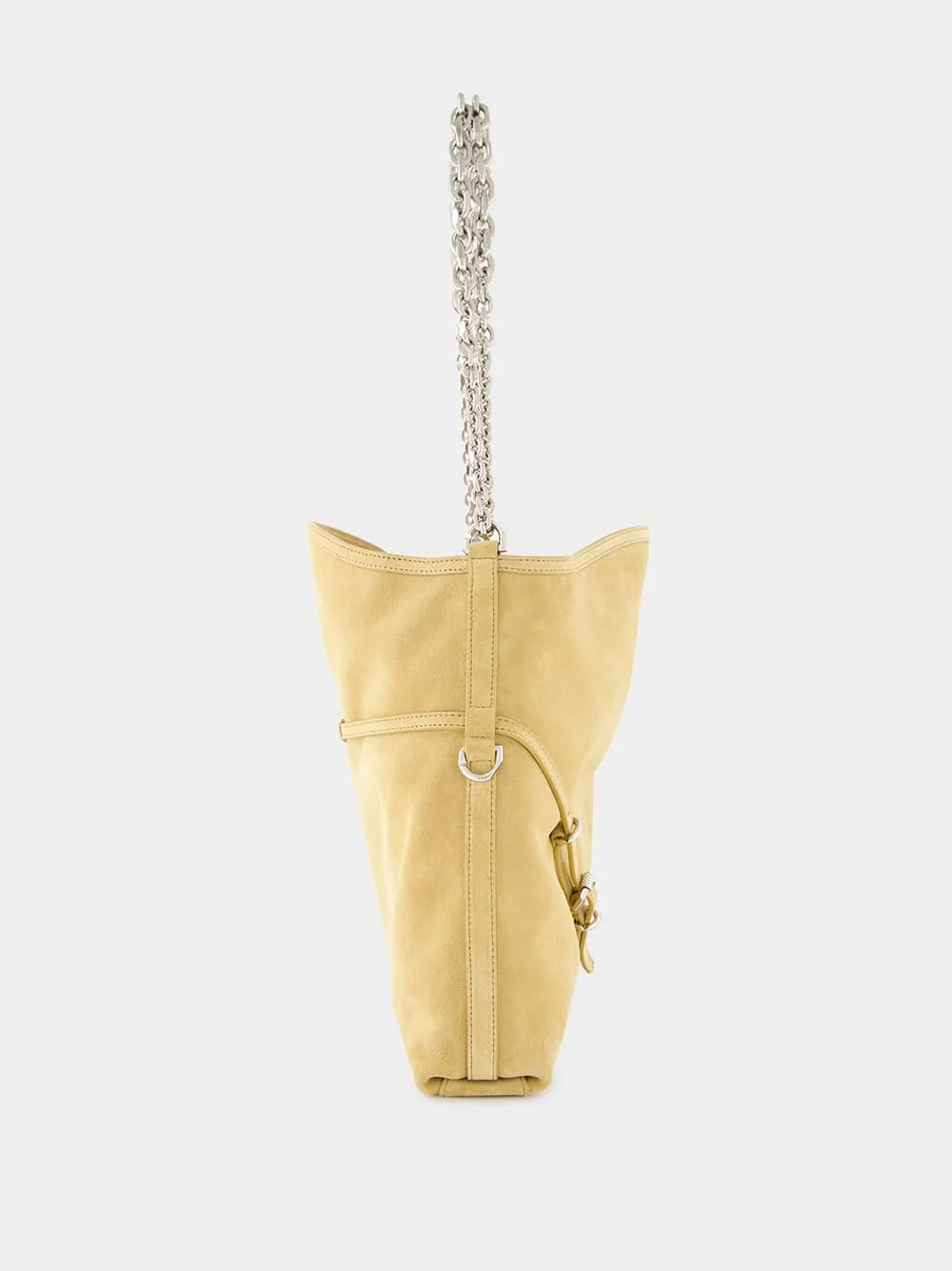 Medium Voyou Suede Chain Bag