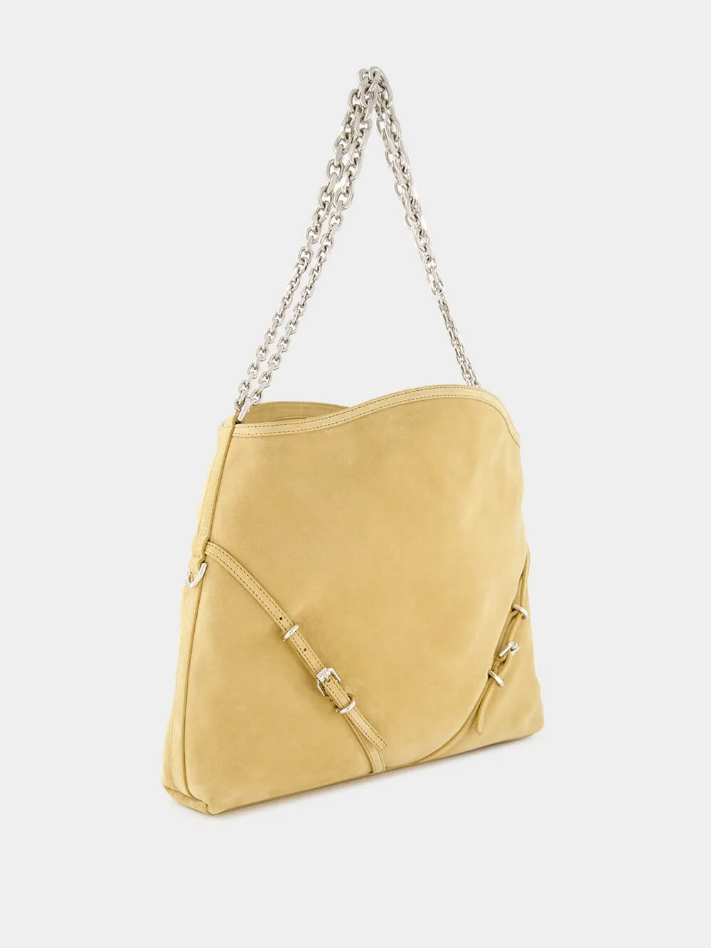 Medium Voyou Suede Chain Bag
