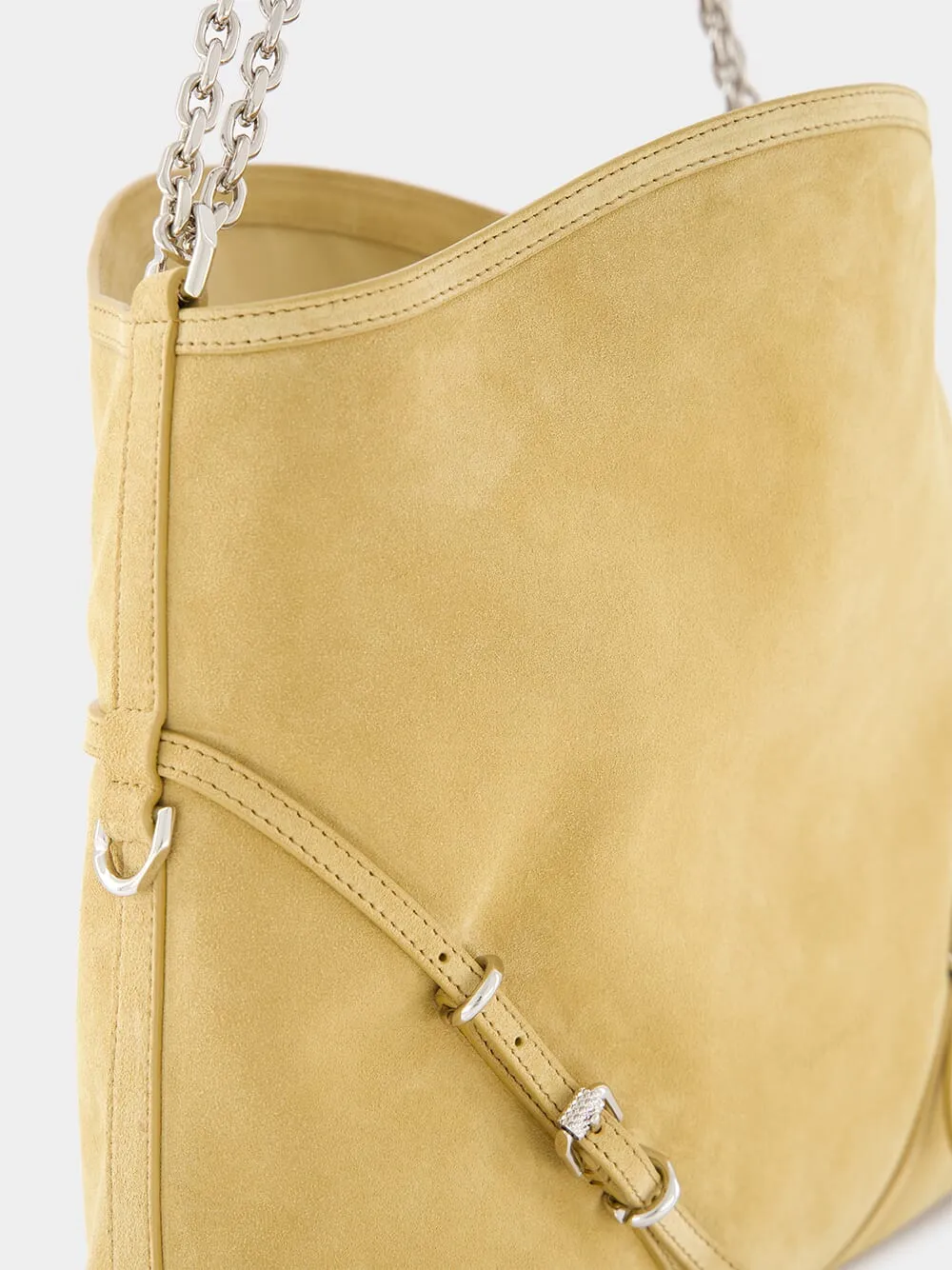 Medium Voyou Suede Chain Bag