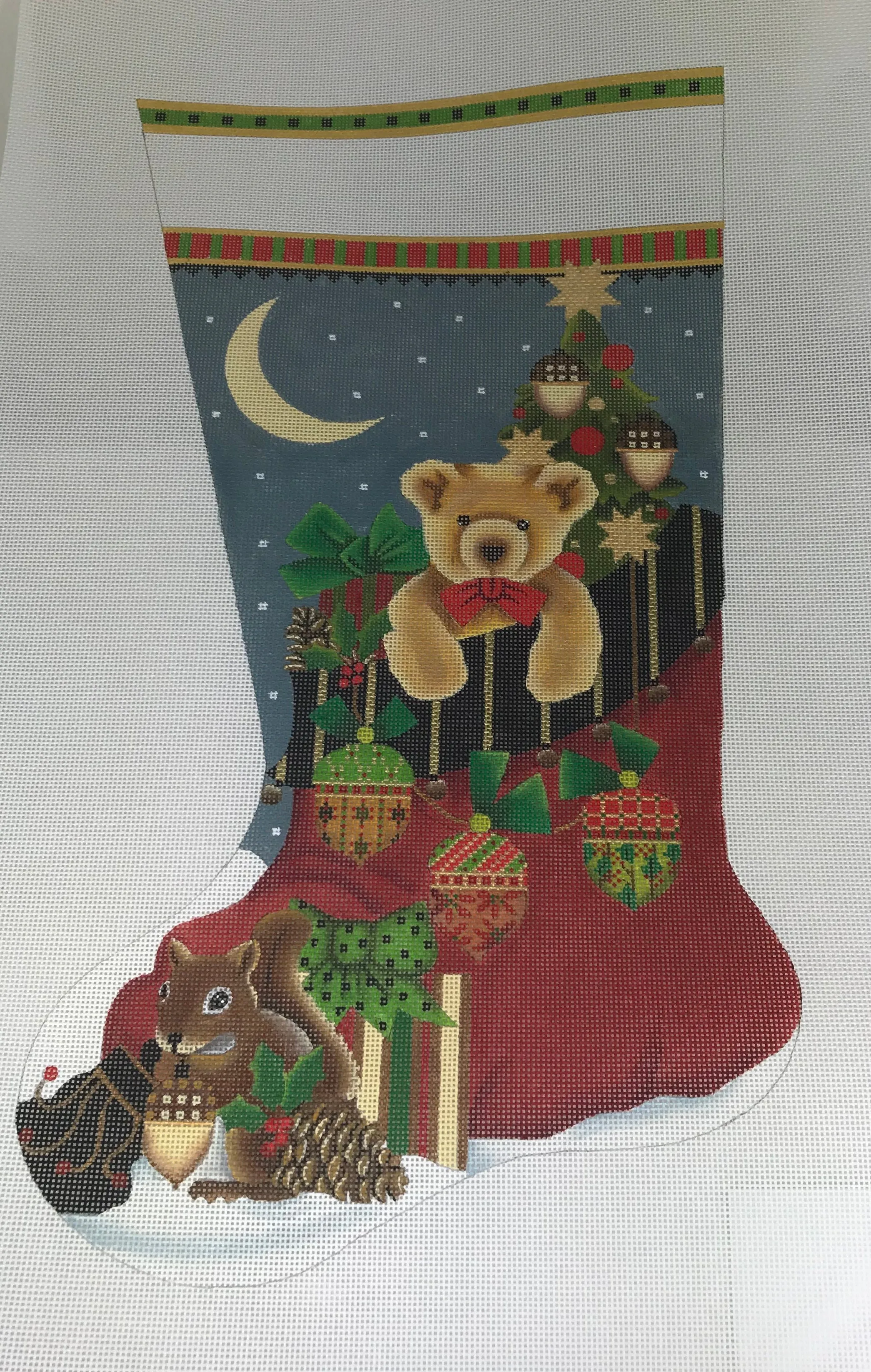 Melissa Shirley 2067 Acorn Santa Bag Stocking