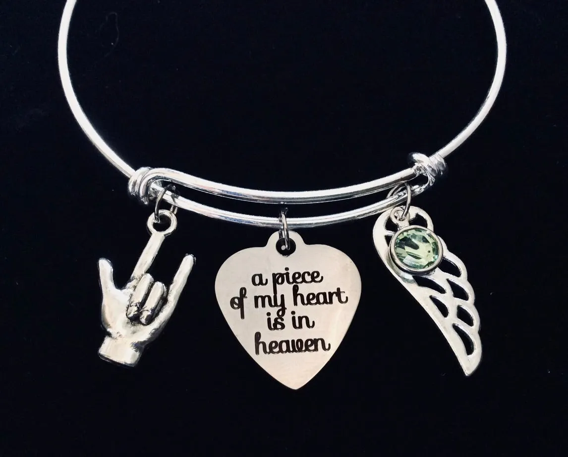 Memorial Gift for Her Personalized Expandable Charm Bracelet Adjustable One Size Fits All Gift