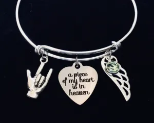 Memorial Gift for Her Personalized Expandable Charm Bracelet Adjustable One Size Fits All Gift