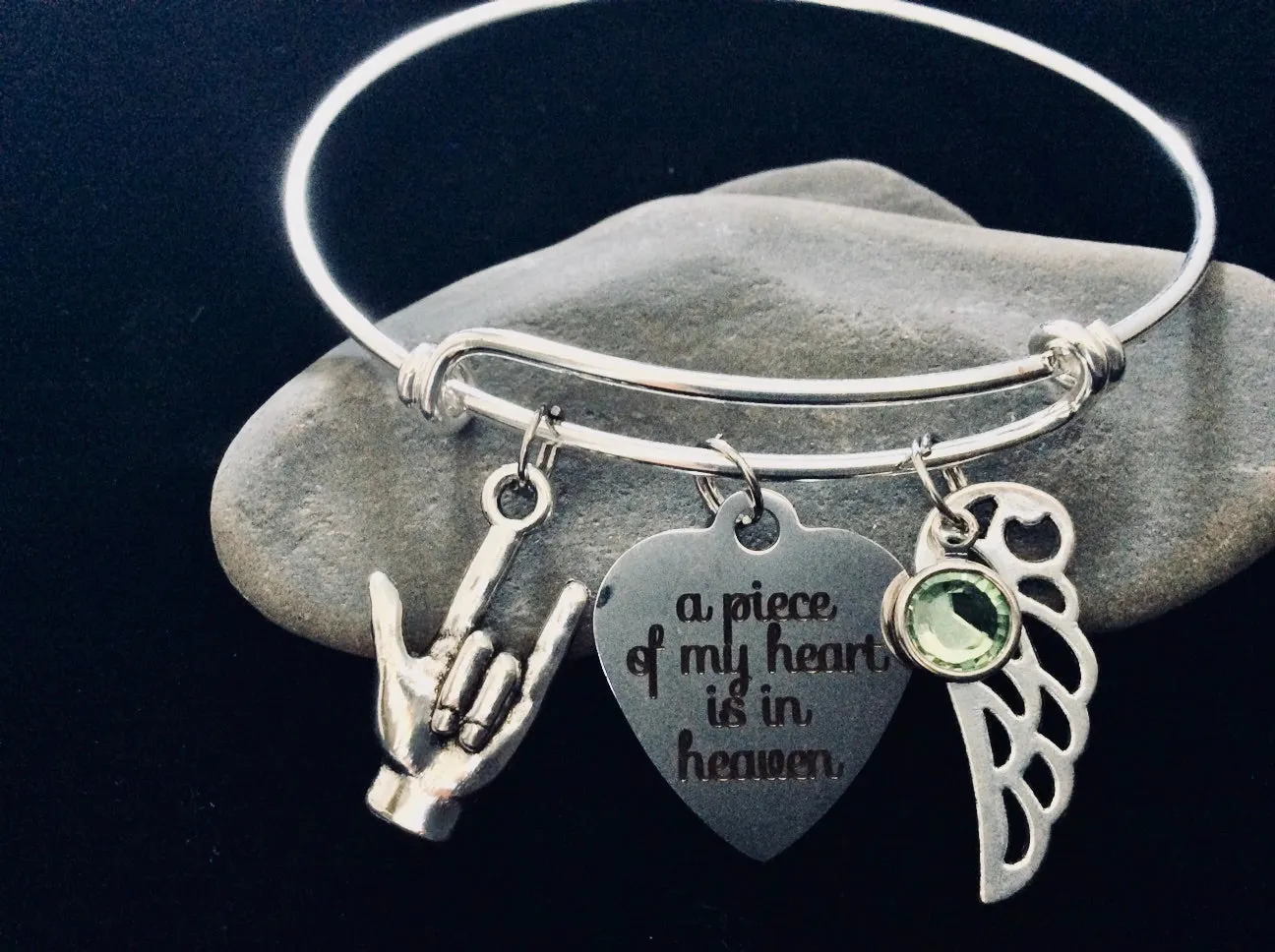 Memorial Gift for Her Personalized Expandable Charm Bracelet Adjustable One Size Fits All Gift