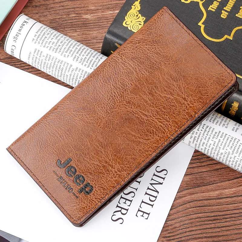 Men's Business Texture Long Multiple Slots Multi Bags