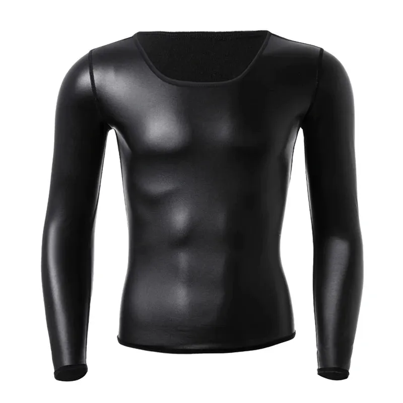 Men's Faux Leather T-shirt