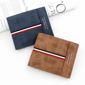 Men's Frosted Hinge Short Large Capacity Pocket Bags