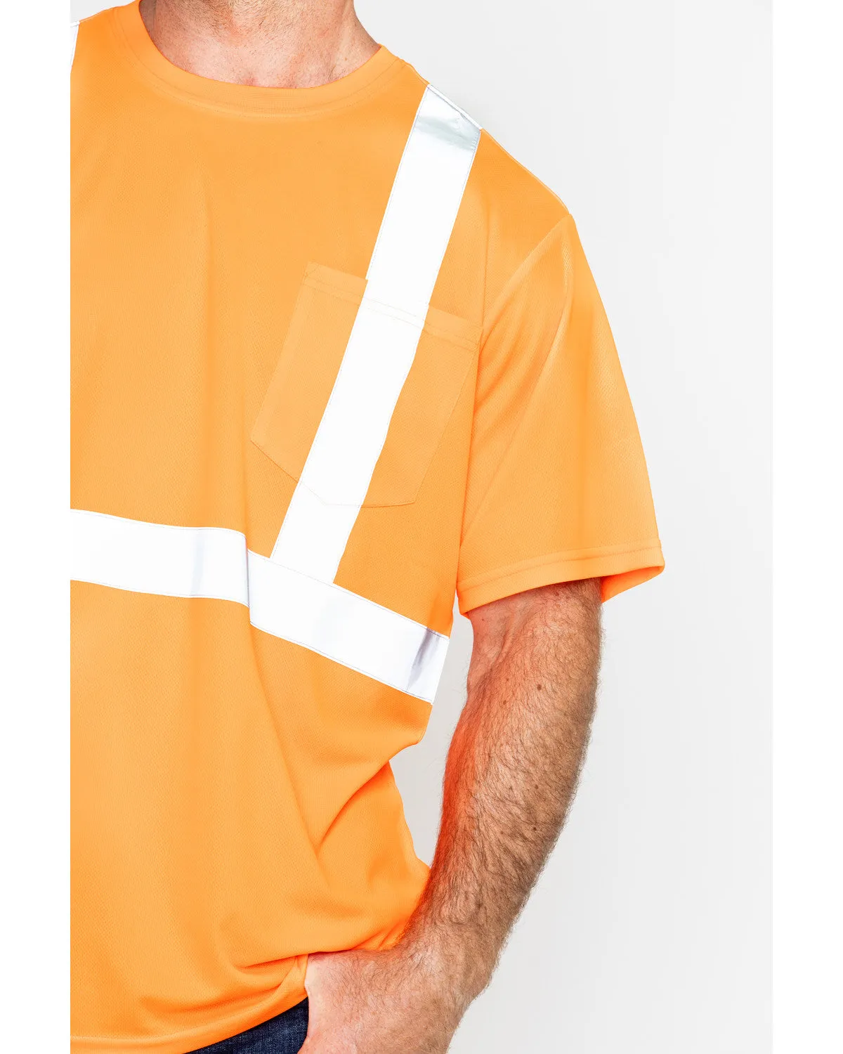 Men's Short Sleeve Reflective Work Tee - Big & Tall