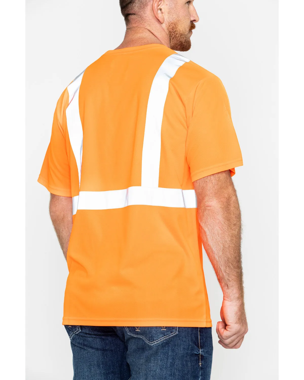 Men's Short Sleeve Reflective Work Tee - Big & Tall