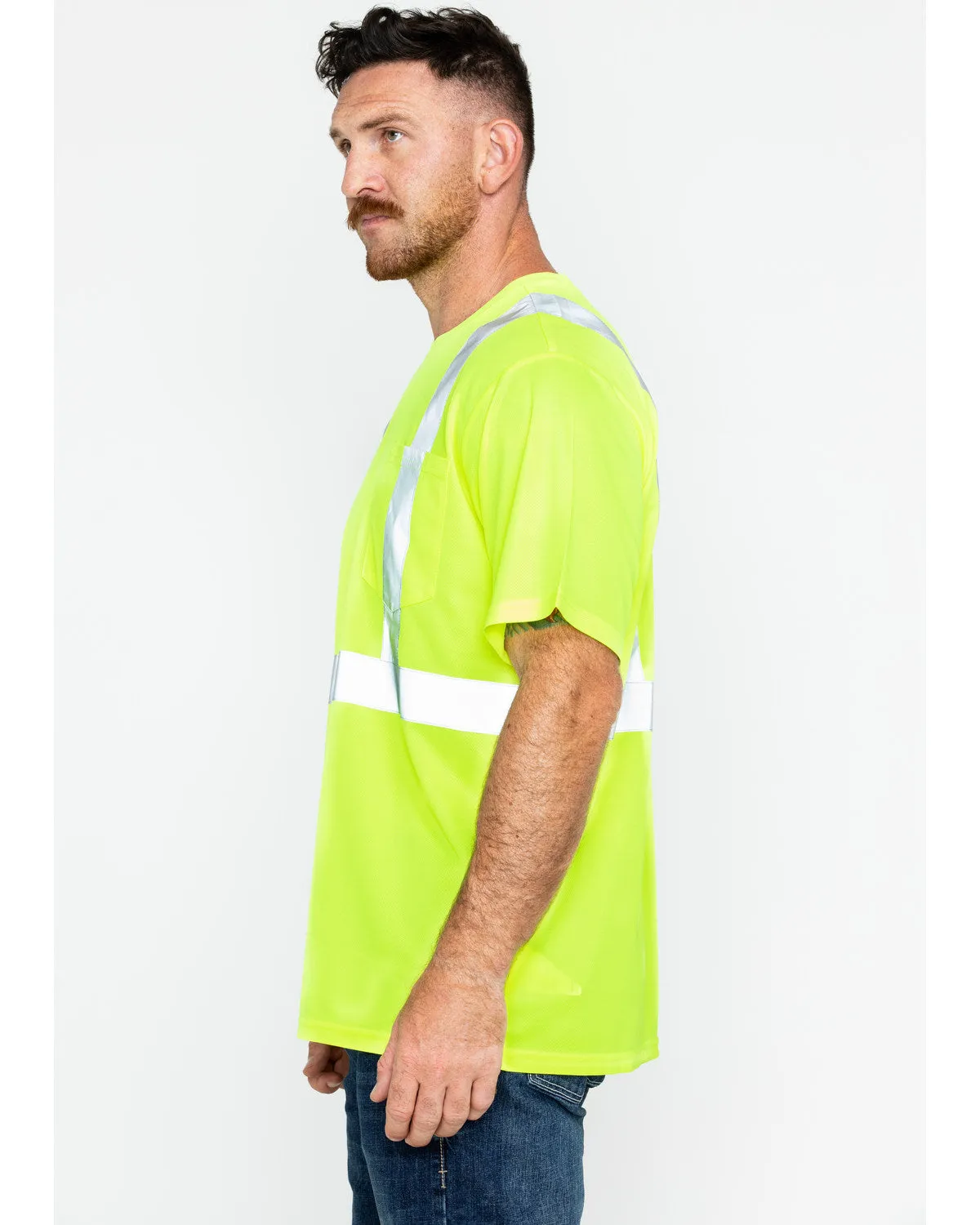 Men's Short Sleeve Reflective Work Tee - Big & Tall
