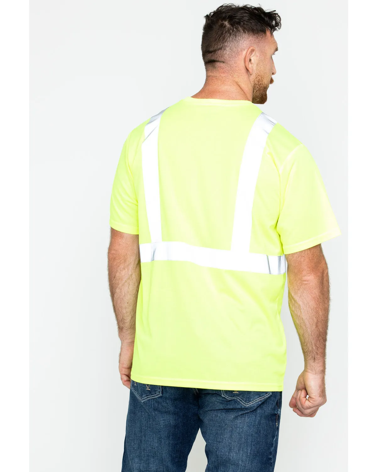 Men's Short Sleeve Reflective Work Tee - Big & Tall