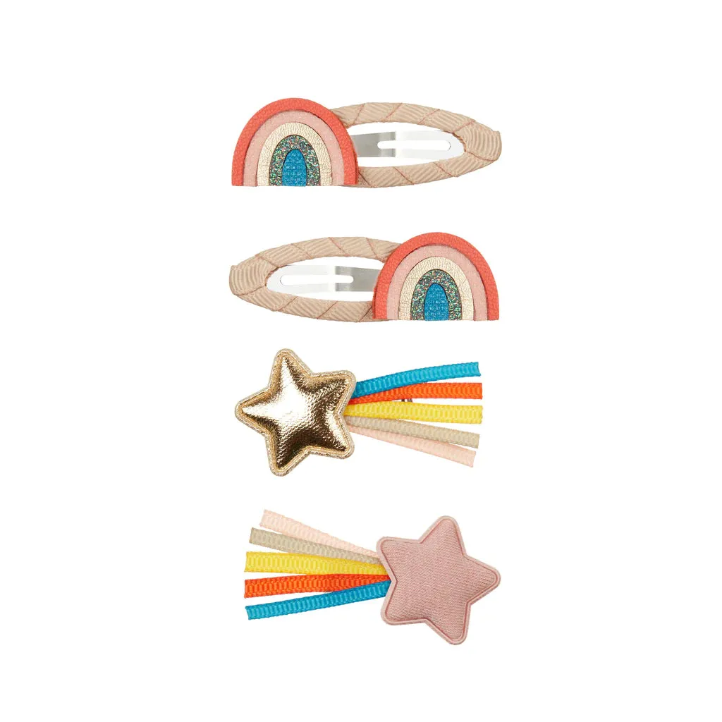 Mimi & Lula 4 Pack Hair Clips - Over the Rainbow