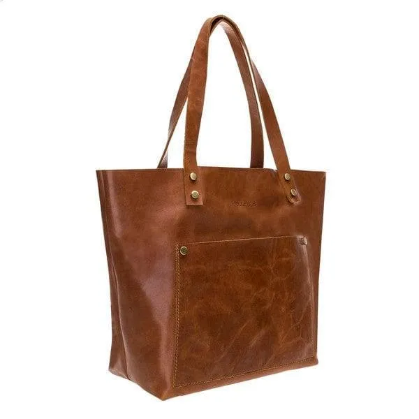 Moon Geniune Leather Women Tote Bag
