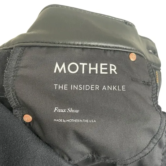 MOTHER The Insider Ankle in Faux Show Black size 30Style No. 1327-771High rise