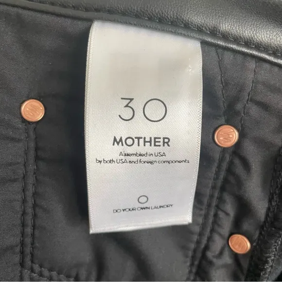 MOTHER The Insider Ankle in Faux Show Black size 30Style No. 1327-771High rise
