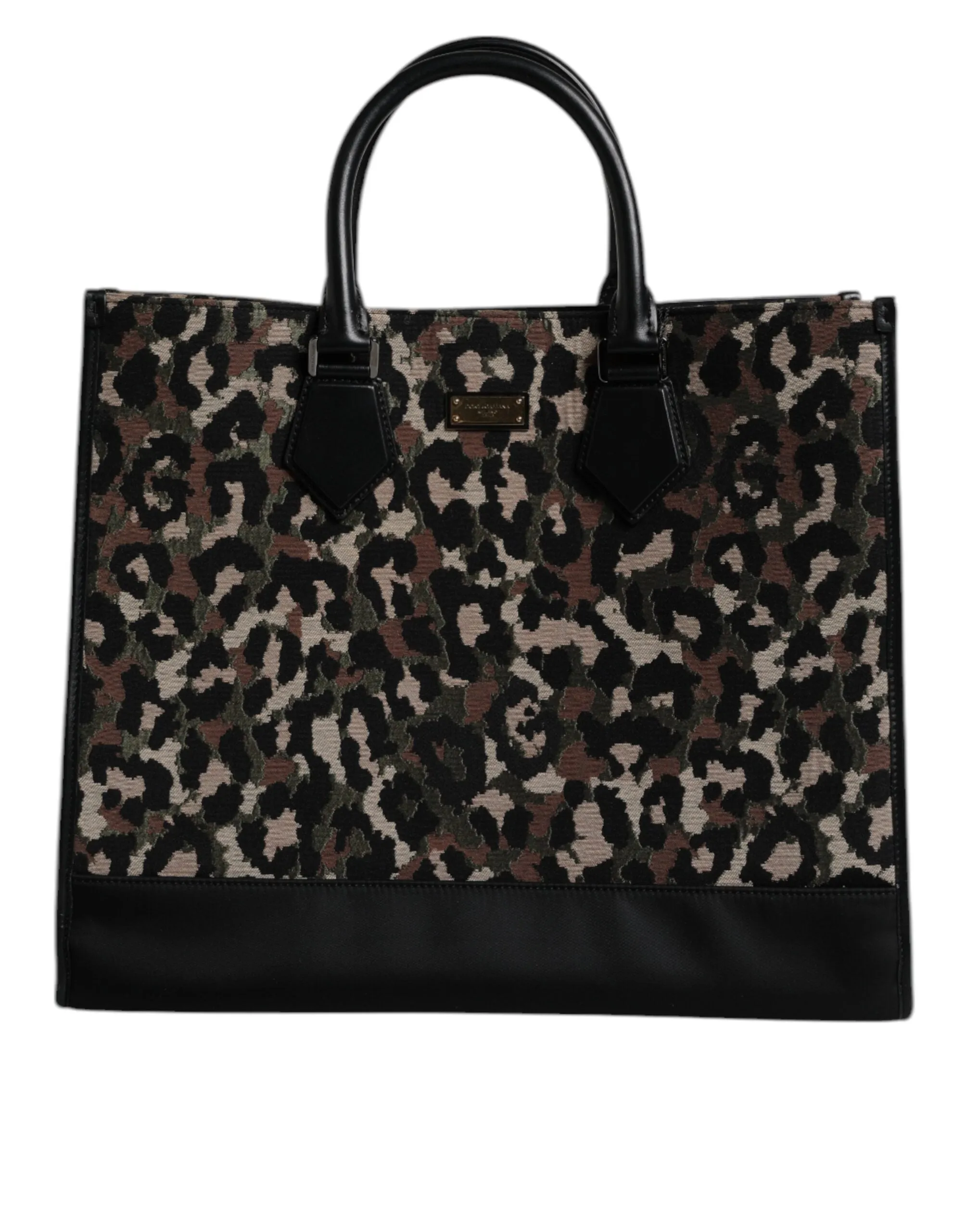Multicolor Leopard Shopping Tote Shoulder Bag