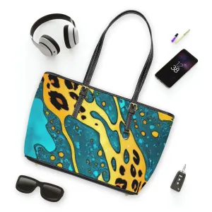 Multicolored Leopard Print PU Leather Shoulder Bag