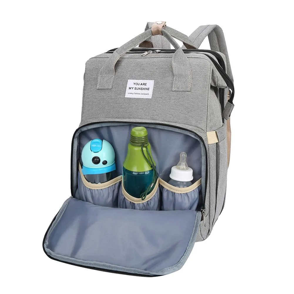 Multifunctional Baby Bag with Folding Changing Bed