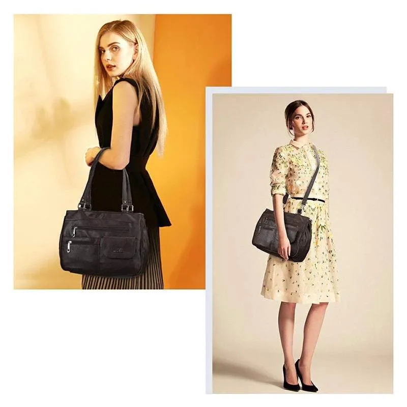 Multifunctional Crossbody Bag Three Compartments Handbag