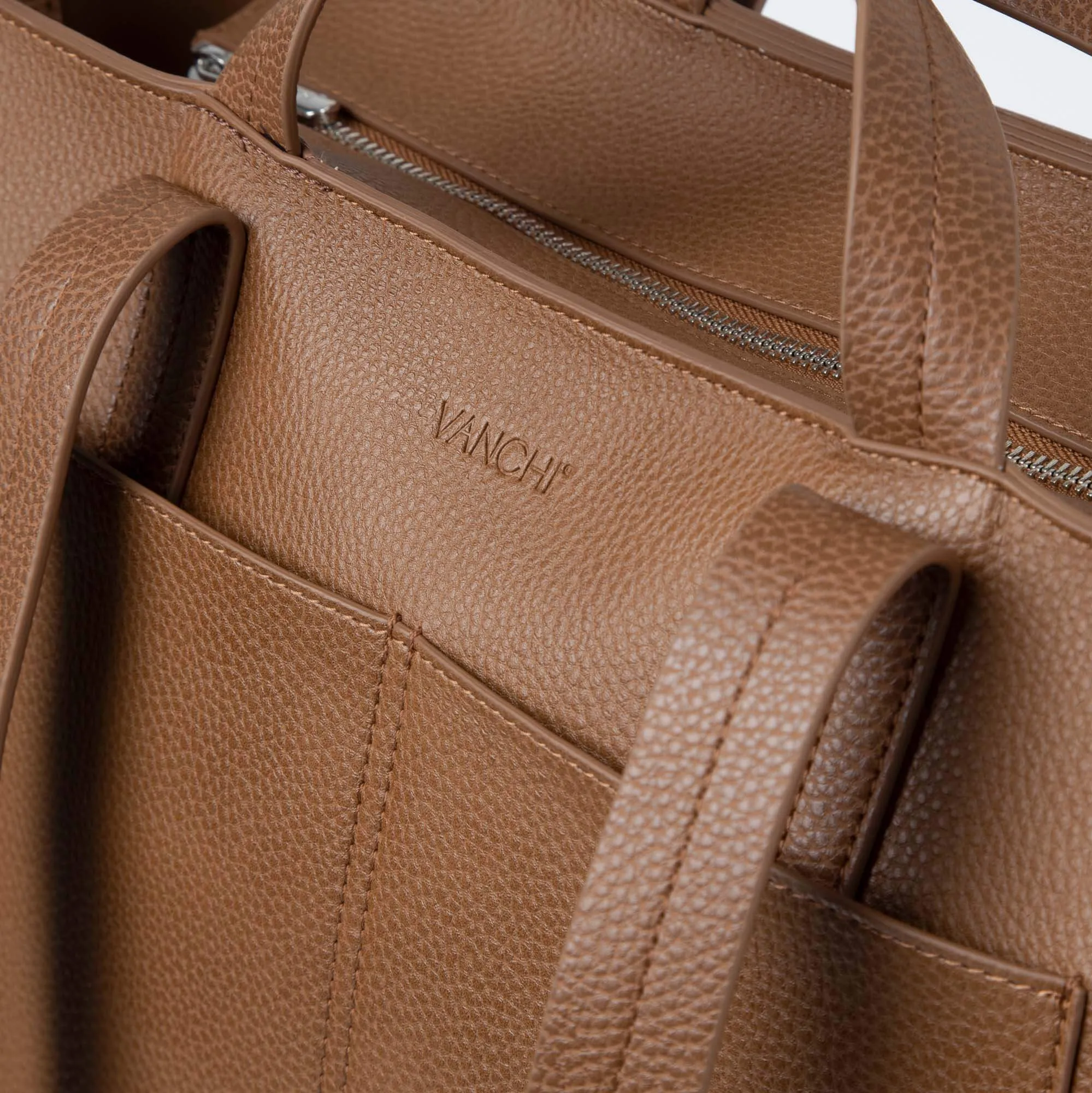 NEW Ida Tote   Organiser (Vegan) Tan
