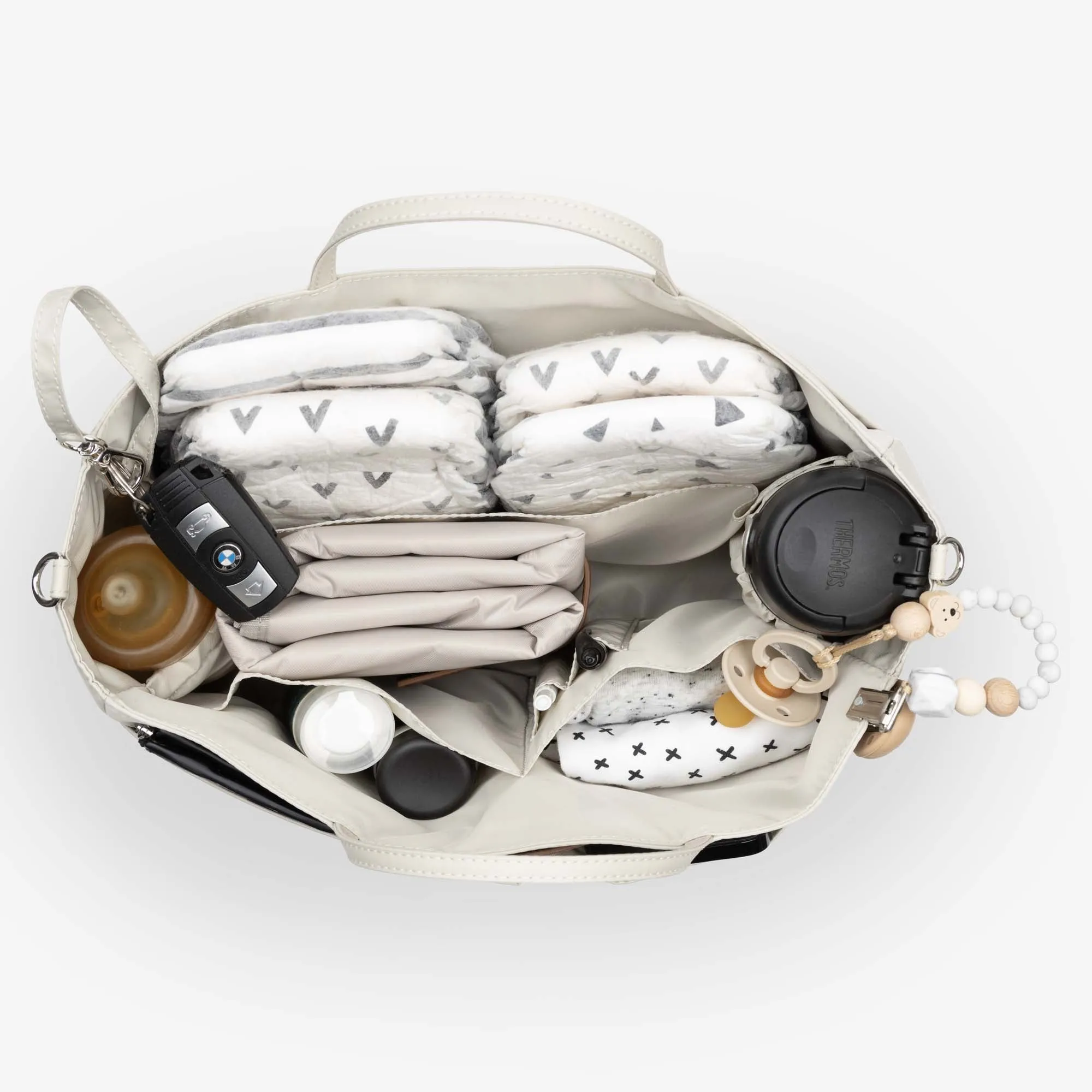 NEW Ida Tote   Organiser (Vegan) Tan