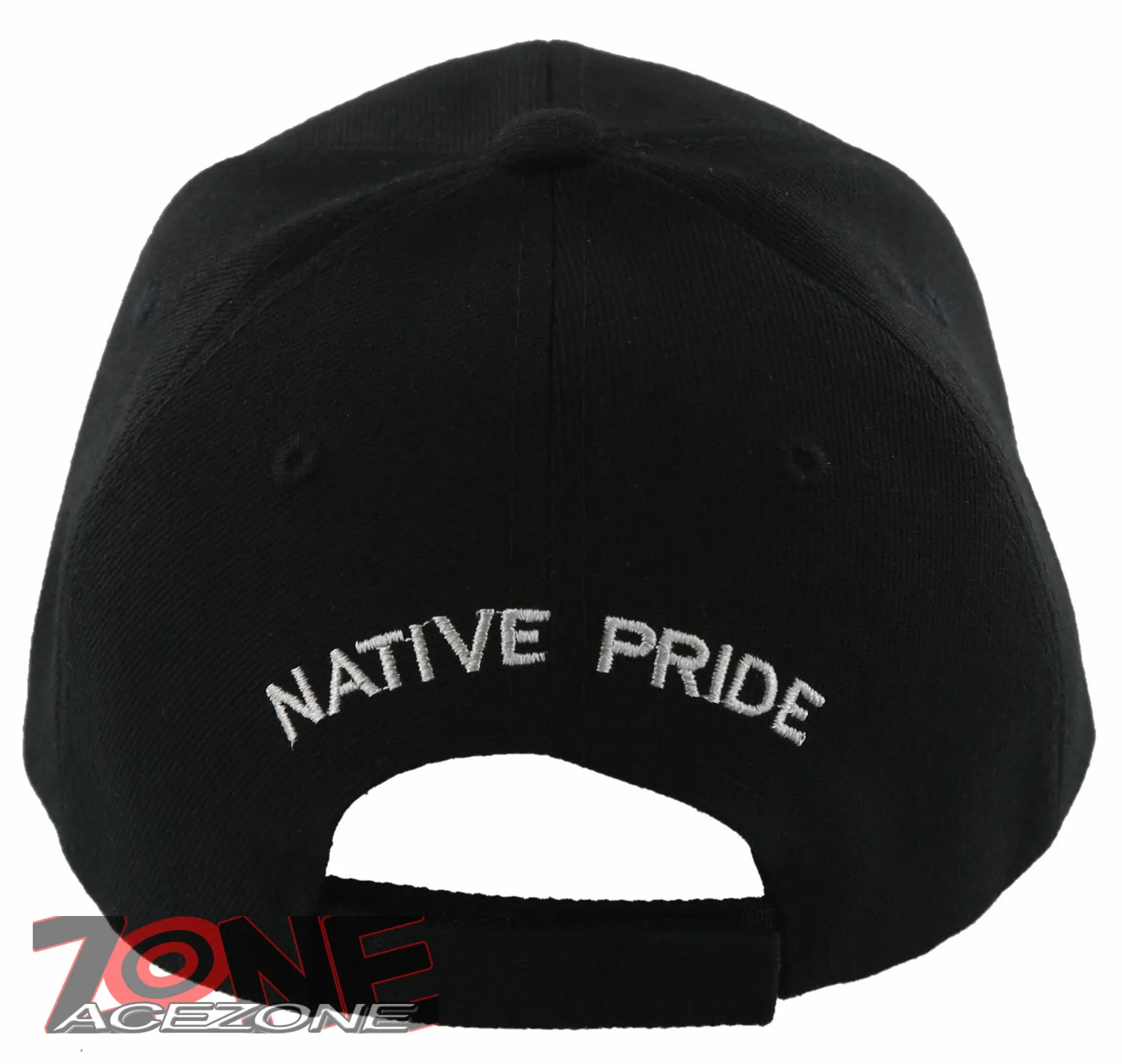NEW! NATIVE PRIDE BRAVE AXE EAGLE BASEBALL CAP HAT BLACK
