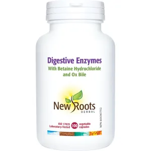 New Roots Digestive Enzymes 100 Veg Capsules