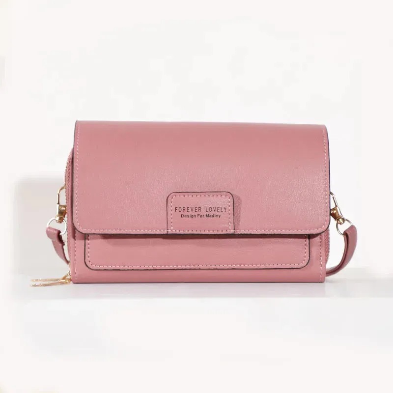 New Women Pu Leather Handbags Female Multifunctional Large Capacity Shoulder bags Fashion Crossbody Bags For Ladies Phone Purse