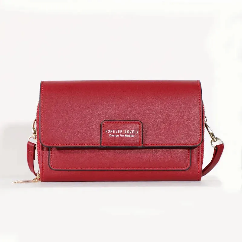New Women Pu Leather Handbags Female Multifunctional Large Capacity Shoulder bags Fashion Crossbody Bags For Ladies Phone Purse