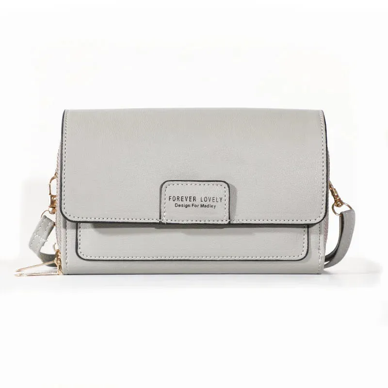 New Women Pu Leather Handbags Female Multifunctional Large Capacity Shoulder bags Fashion Crossbody Bags For Ladies Phone Purse