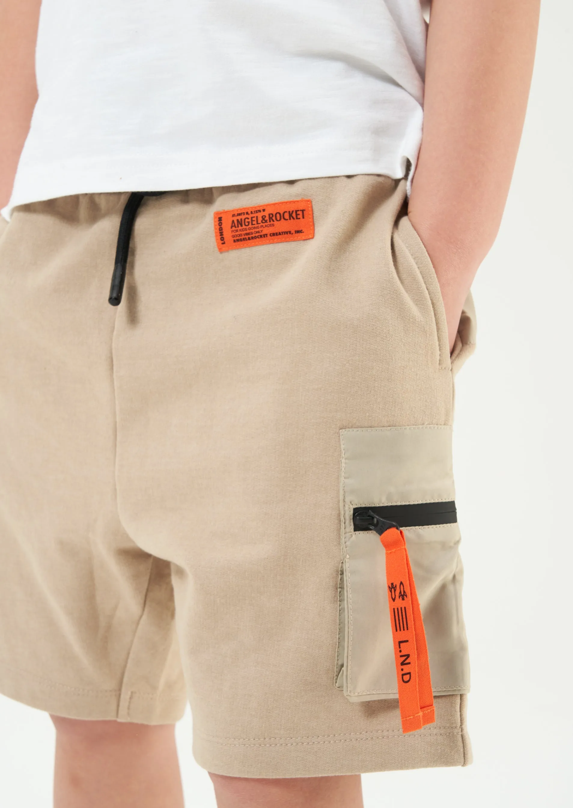 Niko Nylon Pocket Short - Stone