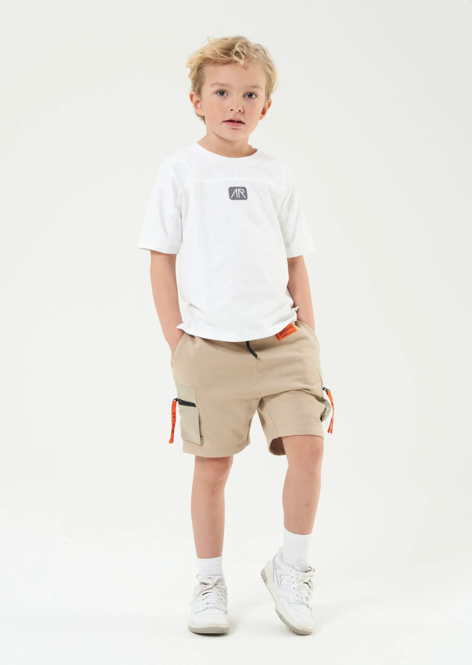 Niko Nylon Pocket Short - Stone