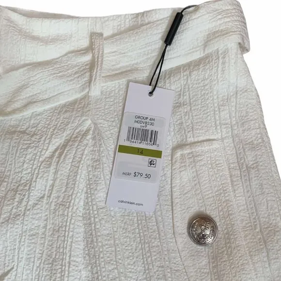 NWT -Calvin Klein Paperbag Waist Short (Si…