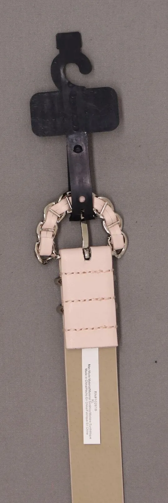 NWT Steve Madden Womens Faux Leather Chain-Buckle Belt. SM36772 X-Large