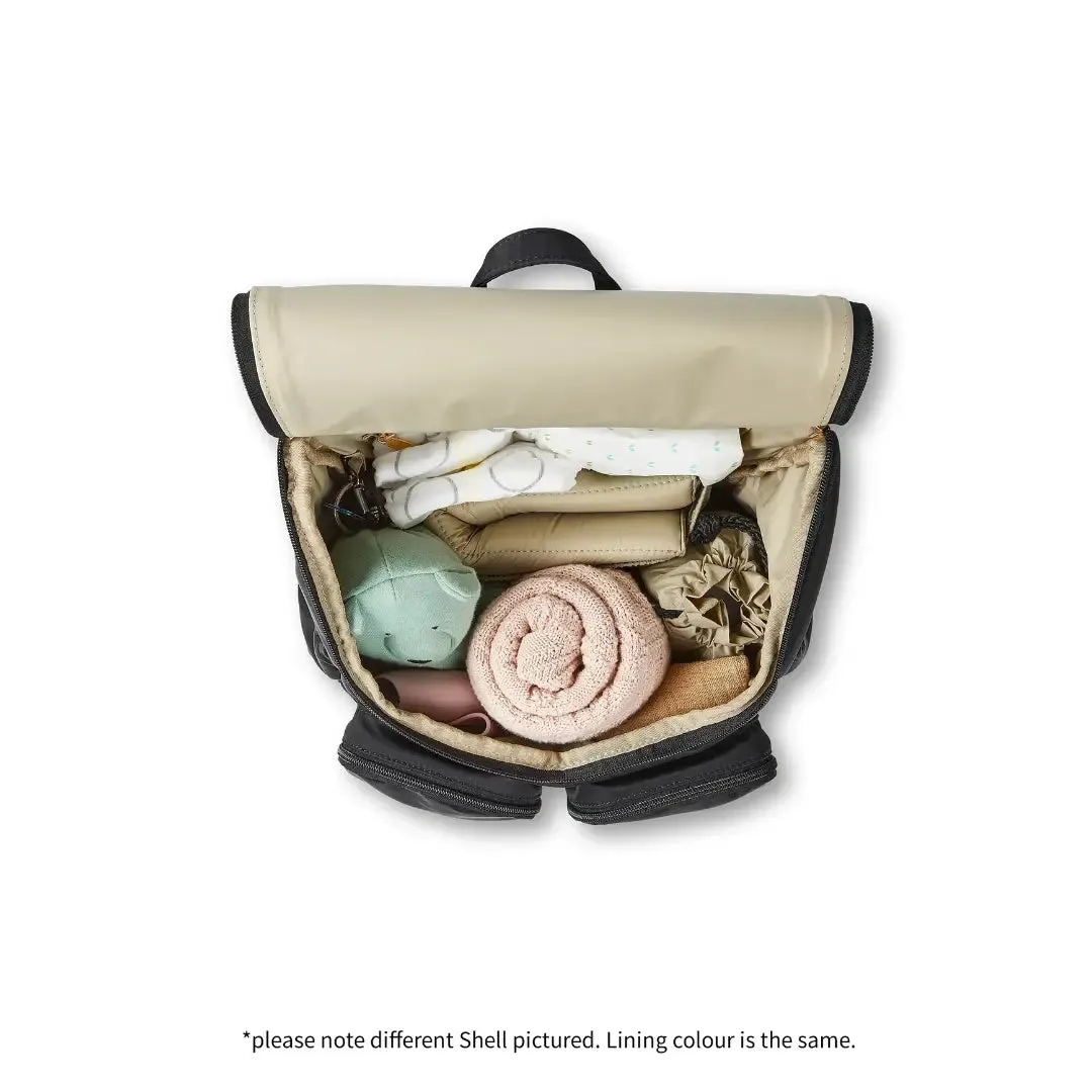 OiOi Signature Vegan Leather Nappy Backpack - Olive